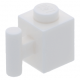 LEGO kocka 1x1 oldalán fogóval, fehér (2921)